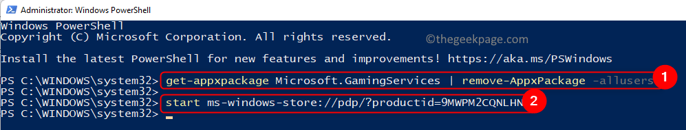 Powershell Remove Gaming Services Min