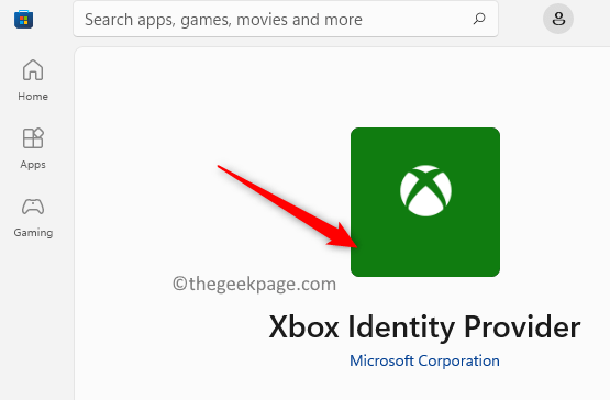 Store Xbox Identity Provider Get Min