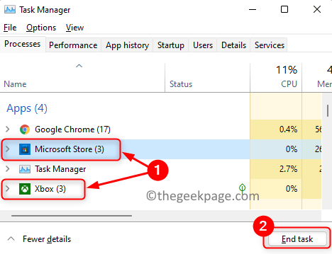 Task Manager End Task Xbox Store Min