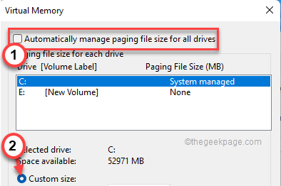 Automatically Mange Paging File Min