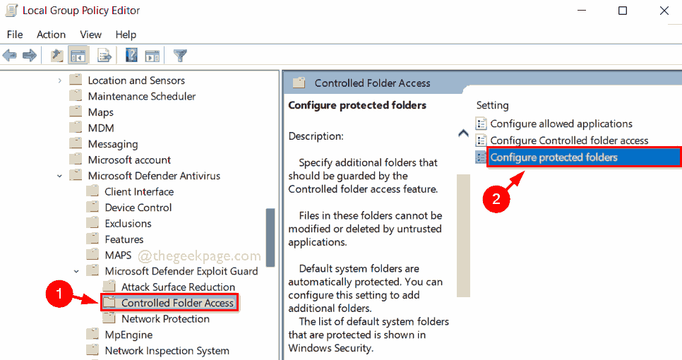 Configure Protected Folders 11zon