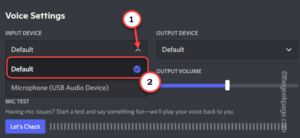 default input device min