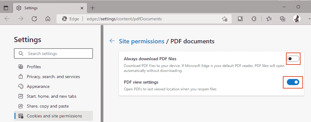 unable to open pdf files in microsoft edge