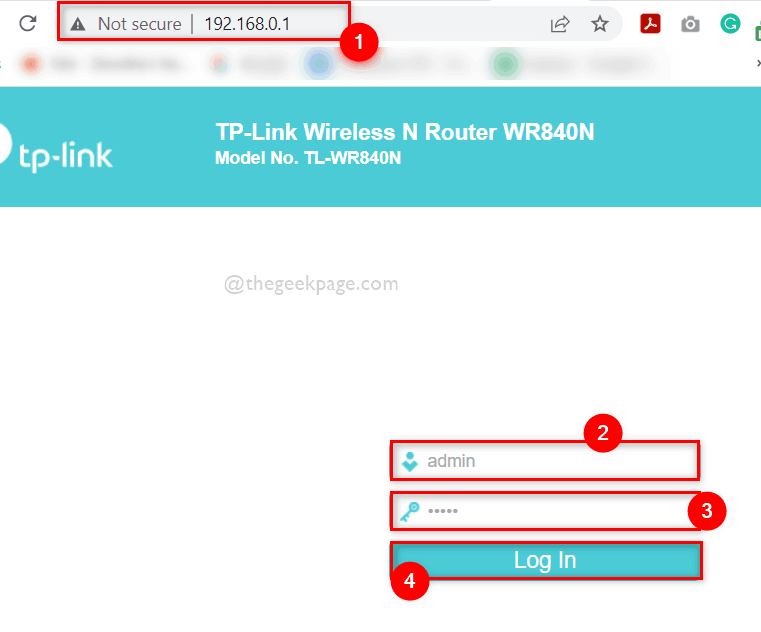 Enter Credentials Of Router Homepage 11zon