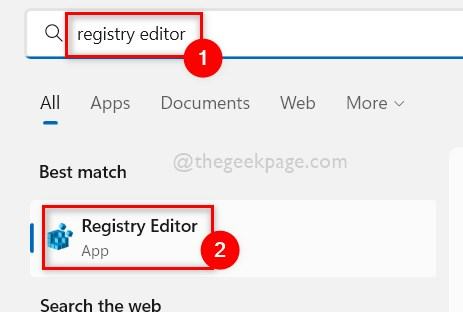 Buka Editor Registri 11zon