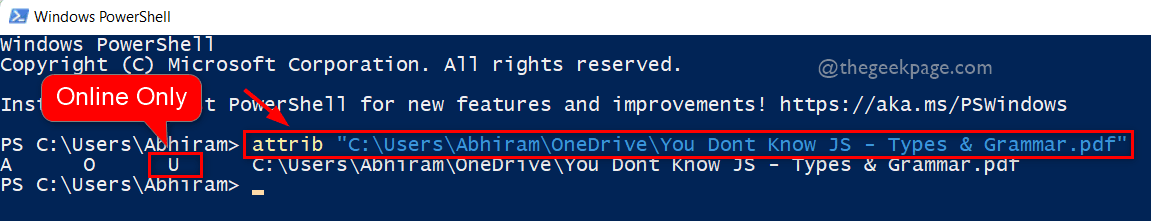 Powershell See Online Only 11zon