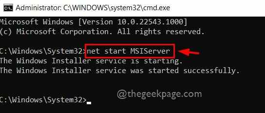 Start Windows Installer Service Cmd 11zon