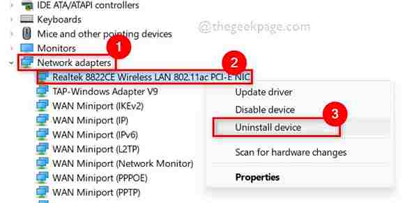 Uninstall Wifi Adapter Device Manager 11zon