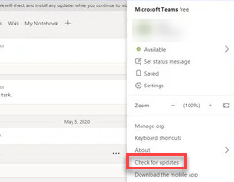 Microsoft Teams Three Dots Check For Updates Min