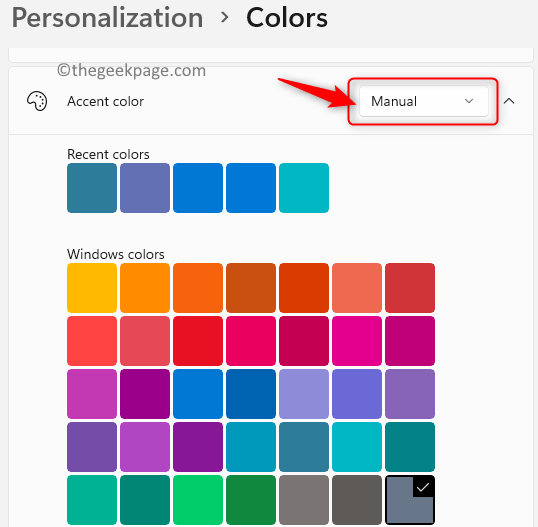 Personalization Colors Accen Colors Manual Change Color Min