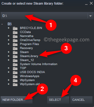 Steam Create New Folder And Select Folder Min