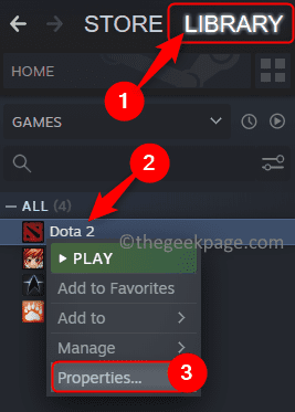 Steam Library Select Game Properties Min