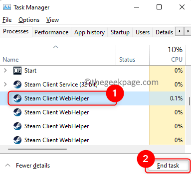 Task Manager End Steam Processes Min