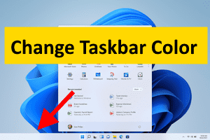 Windows 11 taskbar color min