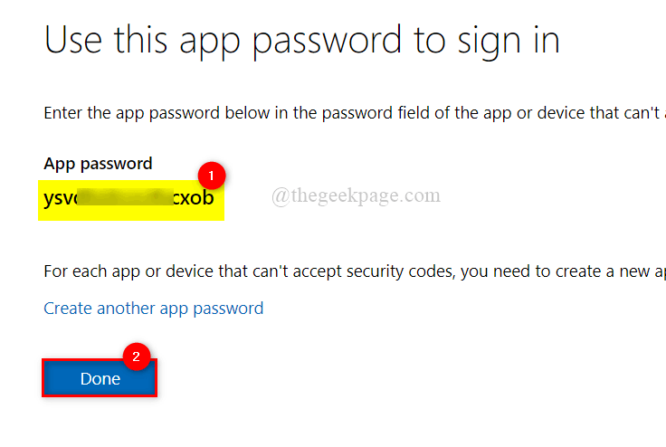 Copy New App Password 11zon