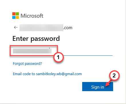 Enter Account Password Min