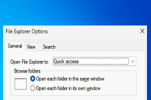 Folder Options Min