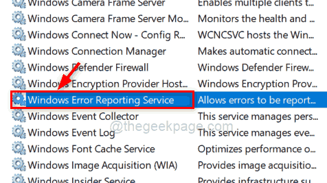 Open Windows Error Reporting Service 11zon