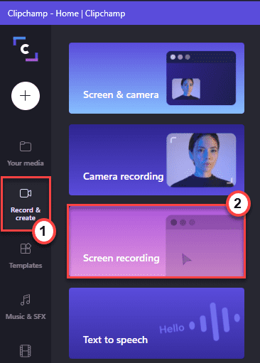 Record And Create And Start Recording Min