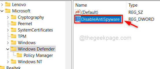 Rename And Open Disableantispyware 11zon