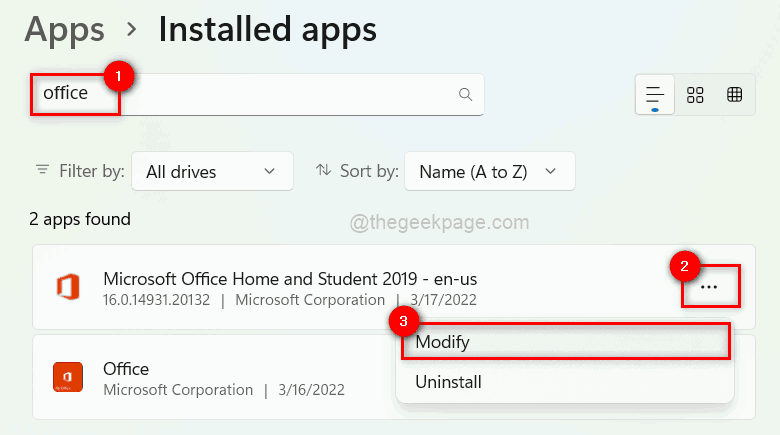 Search Office Modify 11zon
