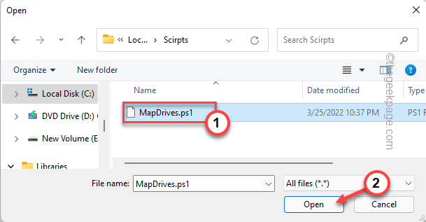 Select Mapdrives Min