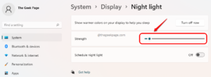 How to Set a Schedule to Turn On Night Light in Windows 11