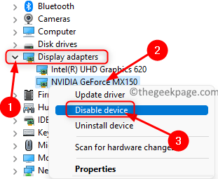 Device Manager Display Adpater Disable Device Min