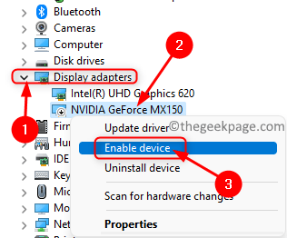 Device Manager Display Adpater Enable Device Min