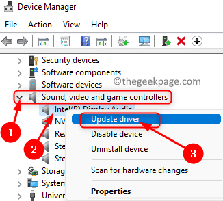Device Manager Sound Video Game Controllers Update Audio Driver Min