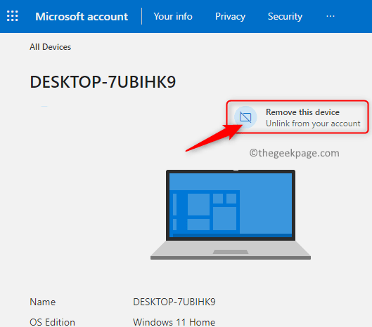 Microsoft Account Manage See Device Details Remove Device Min