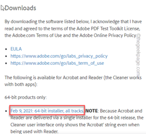 problems download acrobat reader newer version already installed