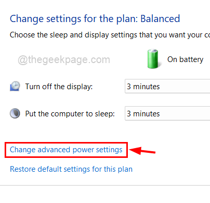 Change Advanced Power Settings 11zon