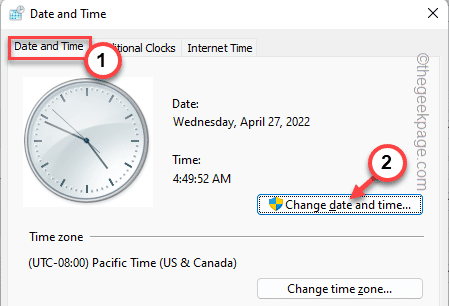 Change Date And Time Min