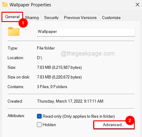 Folder Advanced Attributes 11zon