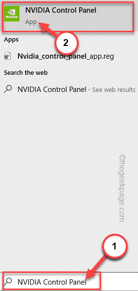 Nvidia Control Panel Search Min Min
