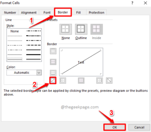 How to Insert a Diagonal Line to a Cell in Microsoft Excel