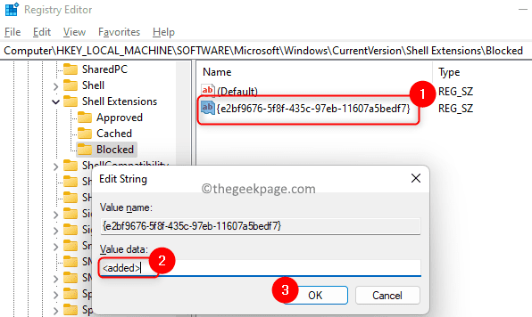Blocked Key New String Modify Added To Restore Classic File Explorer Min