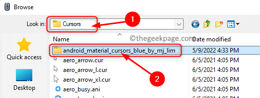 Browse Windows Cursors Select Custom Cursor Folder Min