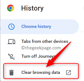 Chrome History Clear Browsing Data Min