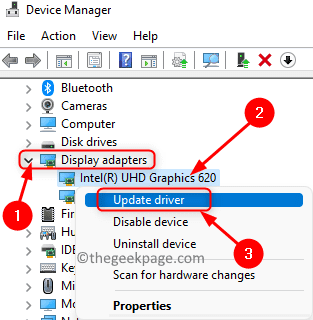 Device Manager Disaply Adapter Update Driver Min