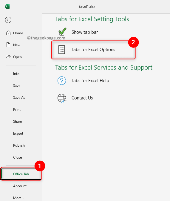 Excel Office Tab Excel Options Min