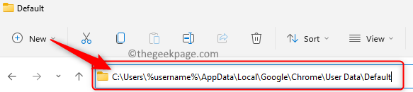 File Explorer Chrome Appdata Local Chrome User Data Default Folder Min