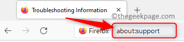 Firefox About Support Min
