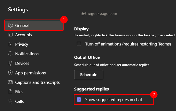 How to Turn On / Off MS Teams Reply suggestions