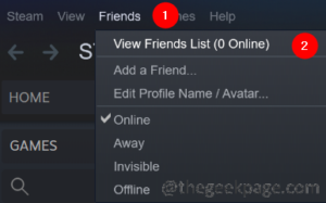View List Friends