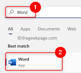 Windows Open Word App Min