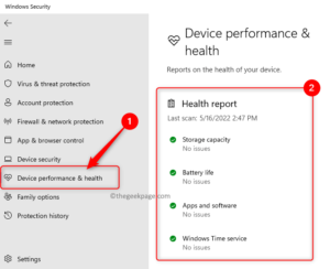 Windows Security Device Performance And Health Min