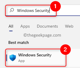 Windows Key Windows Security Min