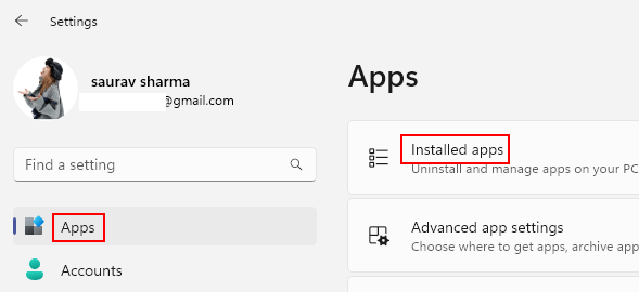 Apps Installed Apps Min